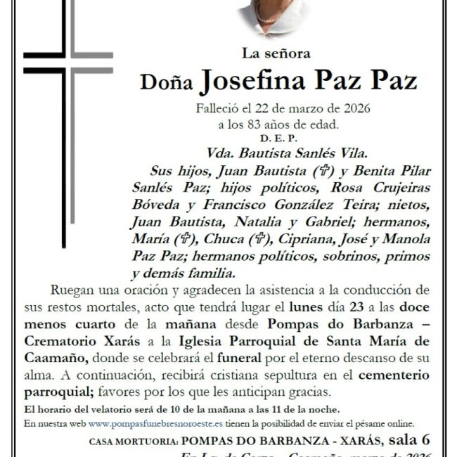 Paz Paz, Josefina