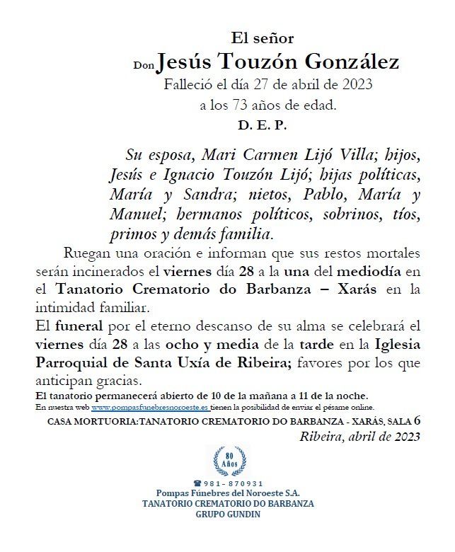 Touzón Gonzalez, Jesús