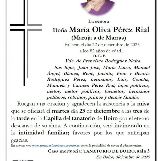 Perez Rial, Maria Oliva