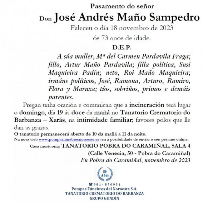 Maño Sampedro, José Andrés