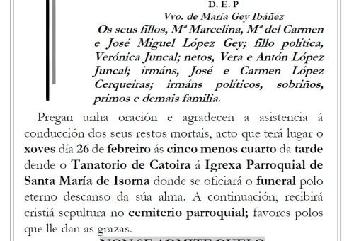 Lopez Cerqueiras, Manuel