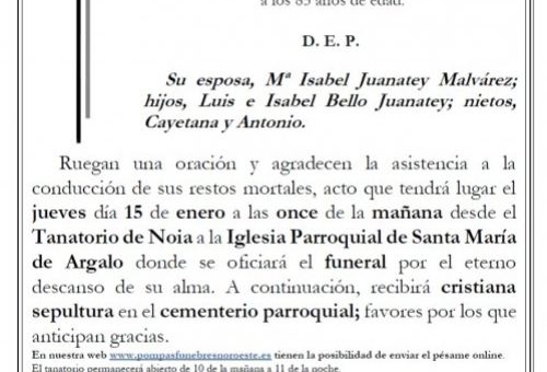 Bello Monterroso, Luis