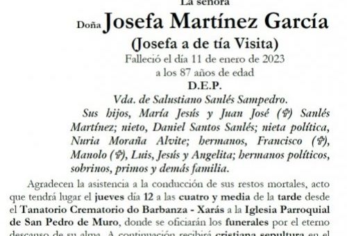 Martinez Garcia, Josefa