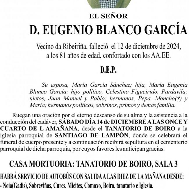 12 24 ESQUELA    Eugenio Blanco García (BUS)