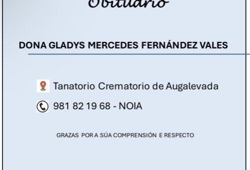 Doña Gladys Mercedes Fernández Vales