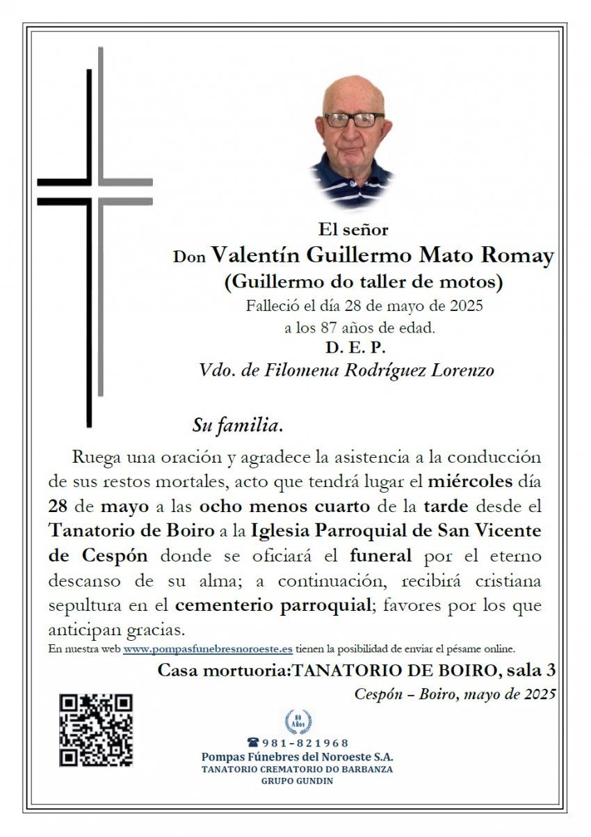 Valentín Guillermo Mato Romay web