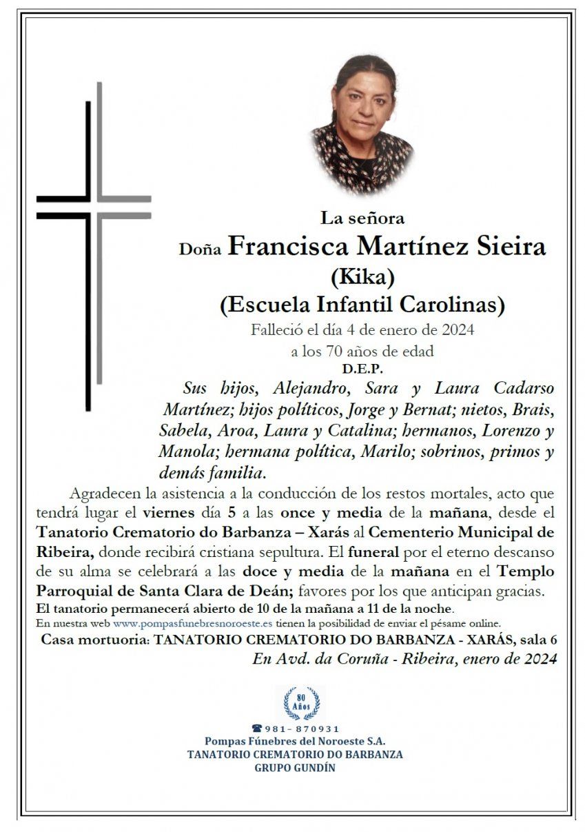 Martinez Sieira, Francisca