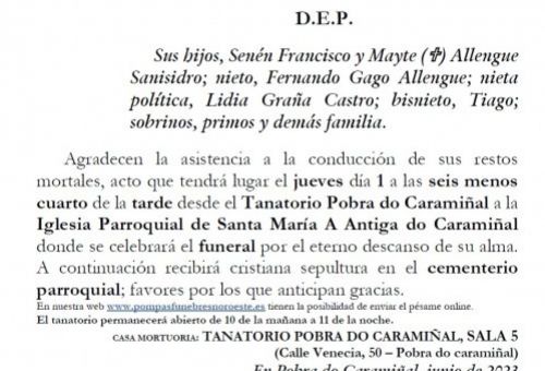 Sanisidro Garcia, Maria Teresa