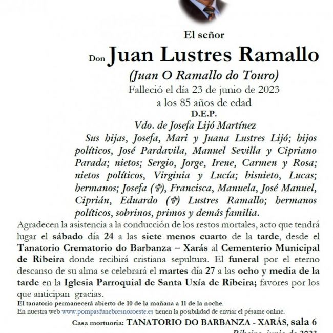 Lustres Ramallo, Juan
