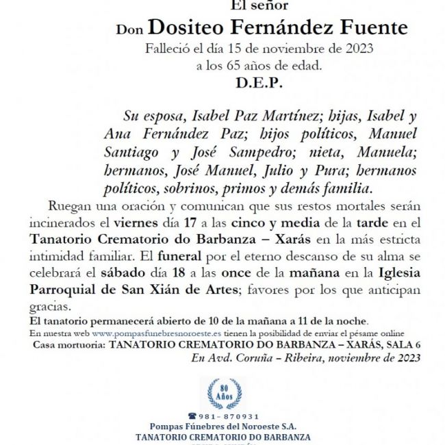 Fernandez Fuente, Dositeo