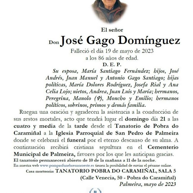 José Gago Domínguez