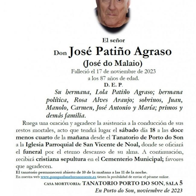 Patiño Agraso, José