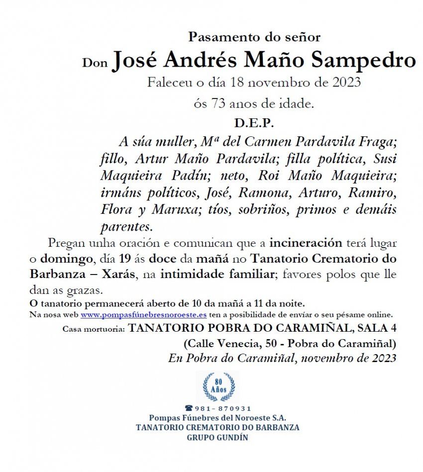 Maño Sampedro, José Andrés