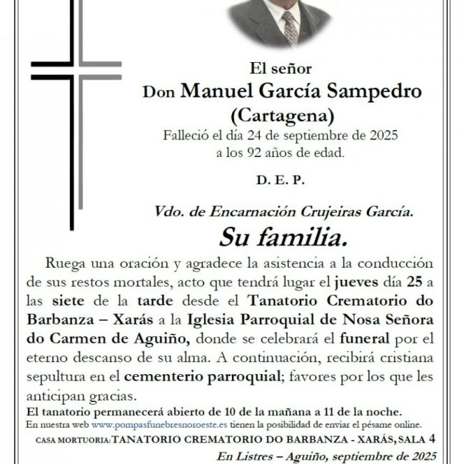 Garcia Sampedro, Manuel