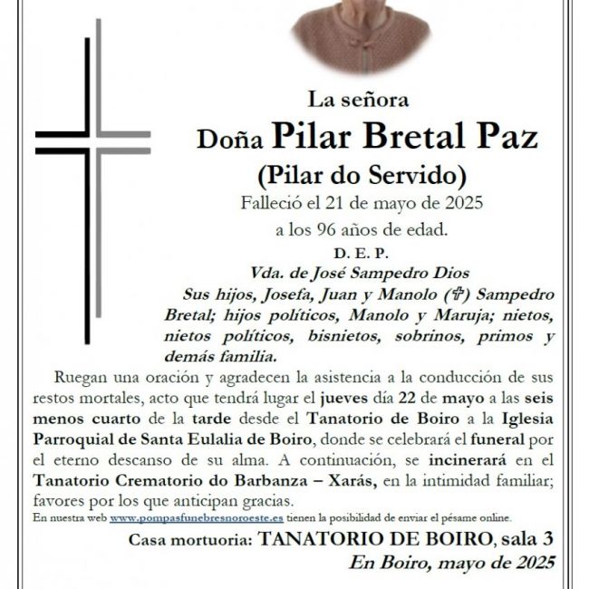 Bretal Paz, Pilar