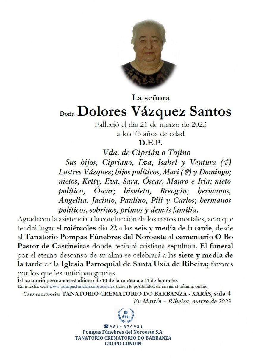 Vazquez Santos, Dolores
