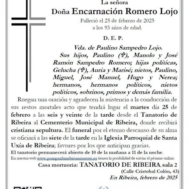 Romero Lojo, Encarnación