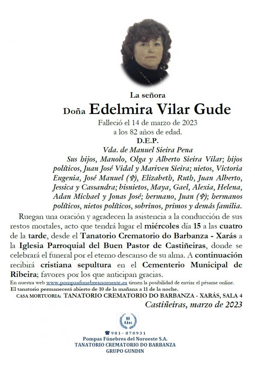 Vilar Gude, Edelmira
