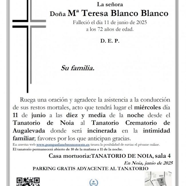 Mª Teresa Blanco Blanco