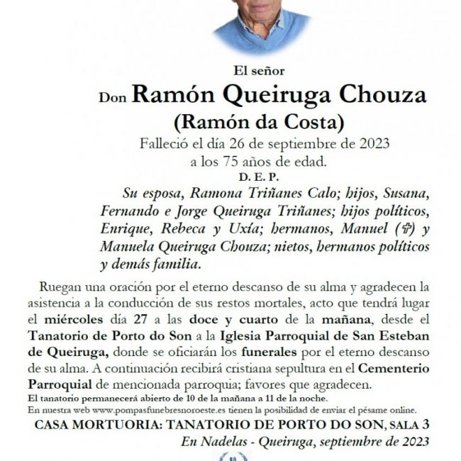 Queiruga Chouza, Ramon