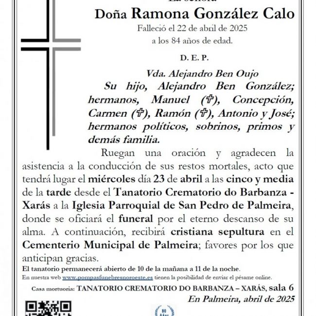 Gonzalez Calo, Ramona