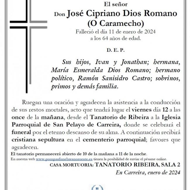 Dios Romano, José Cipriano