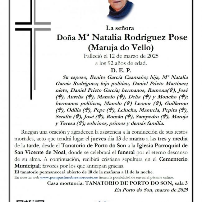 Mª Natalia Rodríguez Pose