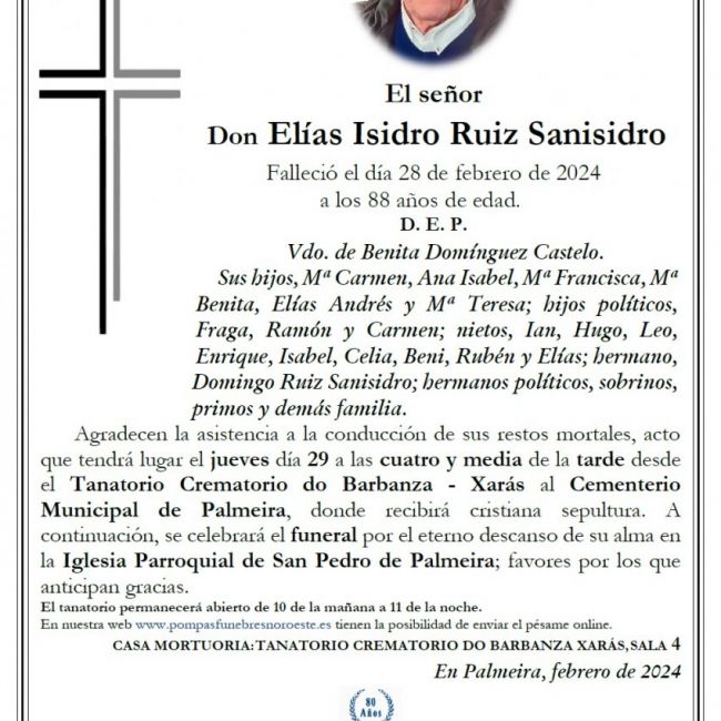 Ruiz Sanisidro, Elias Isidro