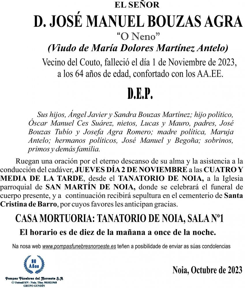 11 23 Esquela Manuel bouzas agra