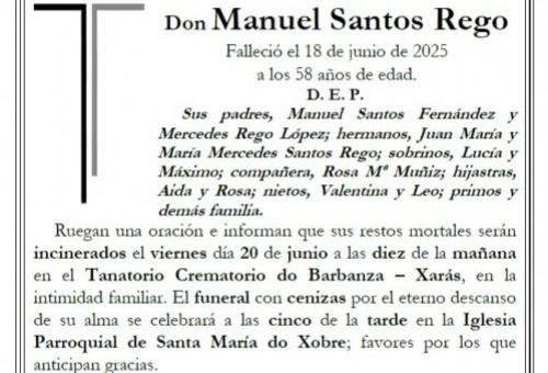 Santos Rego, Manuel
