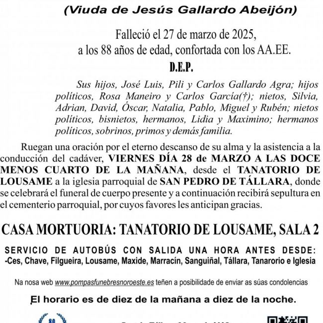 Copia de seguridad de 25 01 ESQUELA    Doña maria esther agra vilas