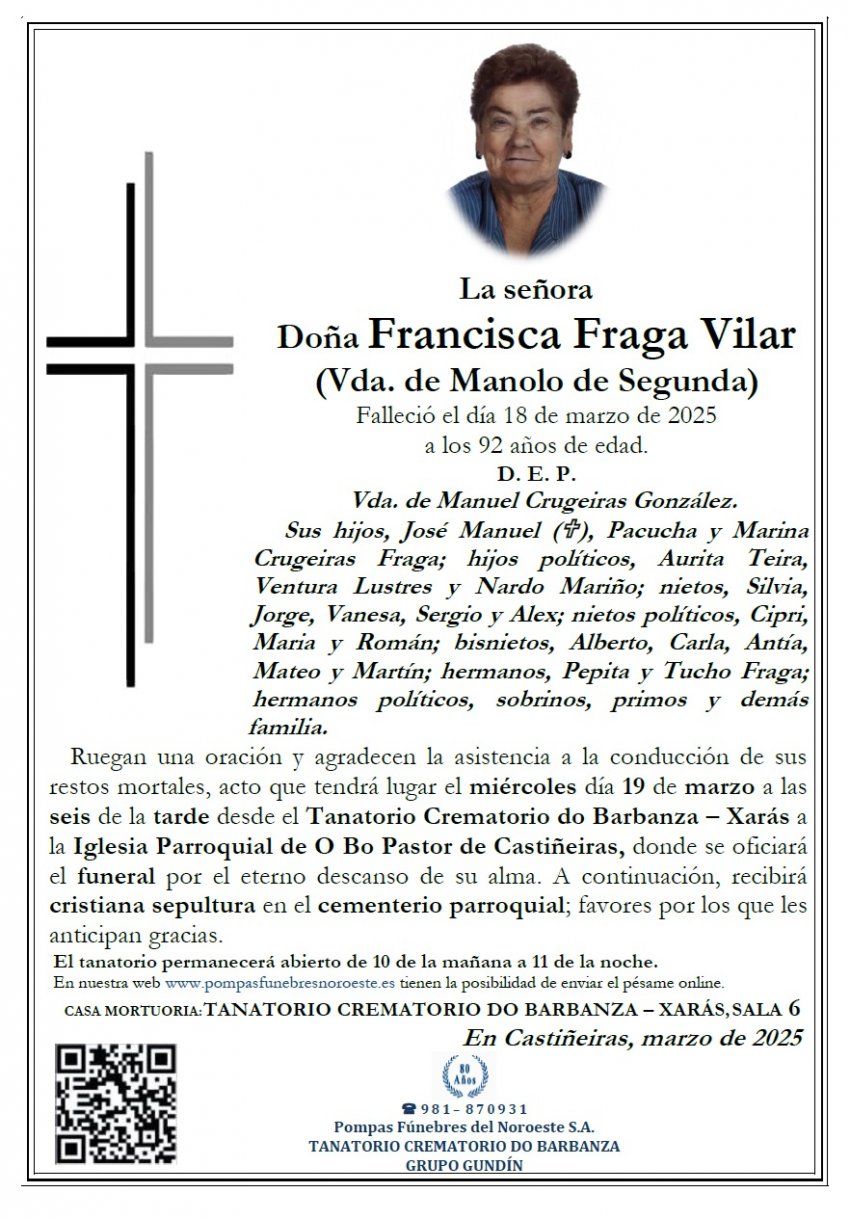 Fraga Vilar, Francisca