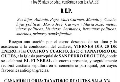 23 01 ESQUELA Dominga Blanco Paz