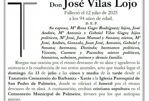 Vilas Lojo, Jose