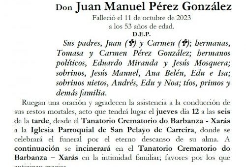 Perez Gonzalez, Jose Manuel