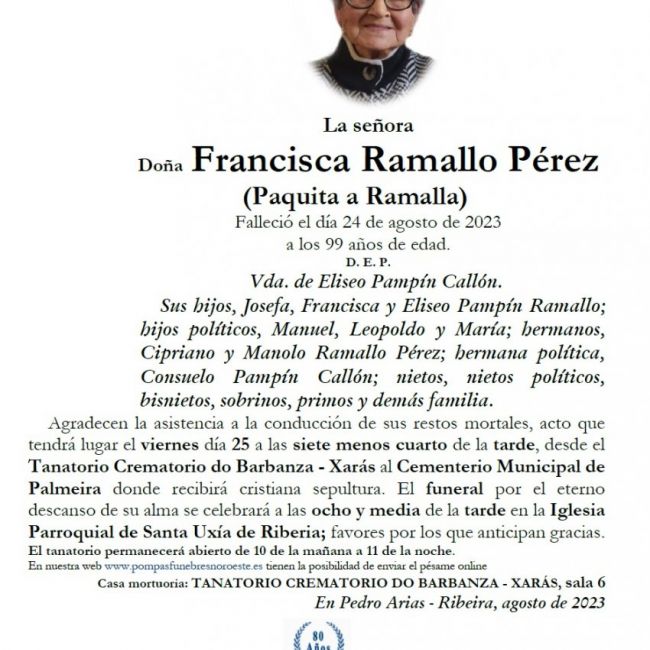 Ramallo Pérez, Francisca