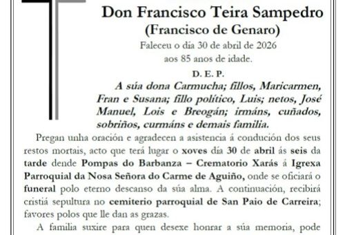 Teira Sampedro, Francisco
