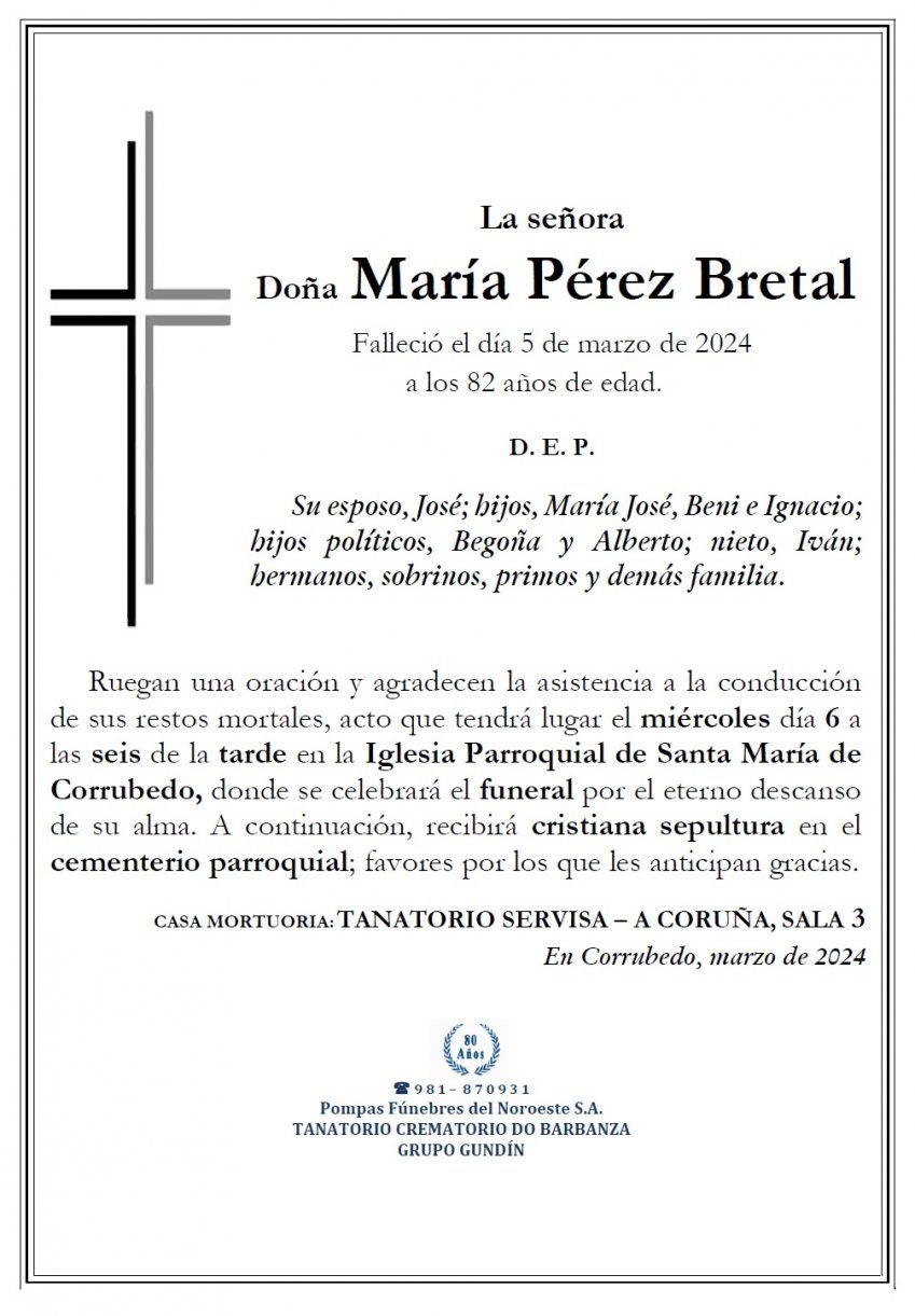 Perez Bretal, Maria