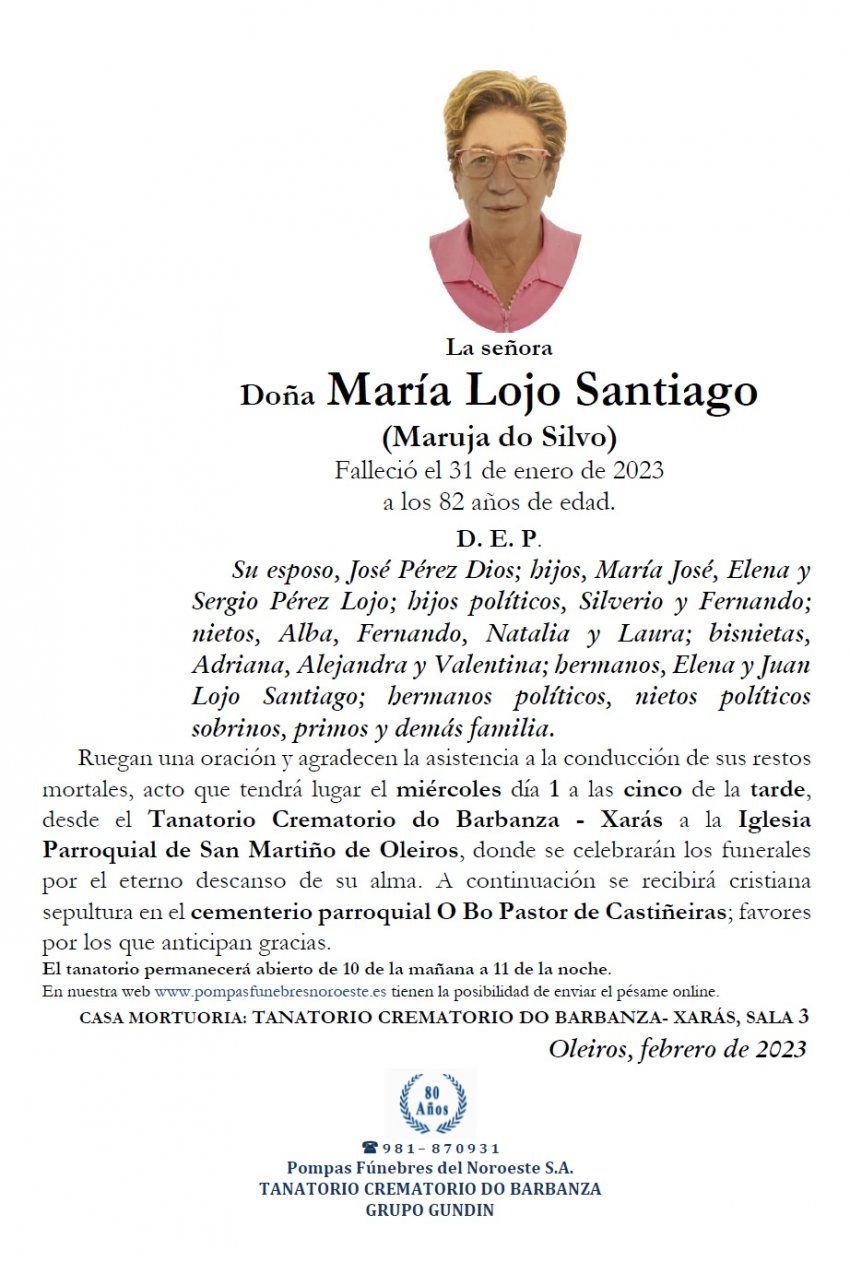 Lojo Santiago, María