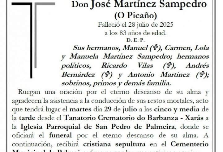 Don José Martínez Sampedro