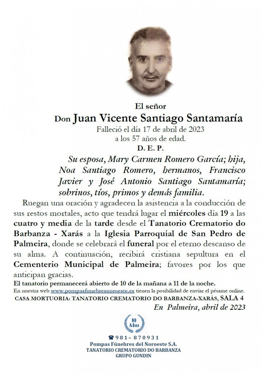 Santiago Santamaria, Juan Vicente