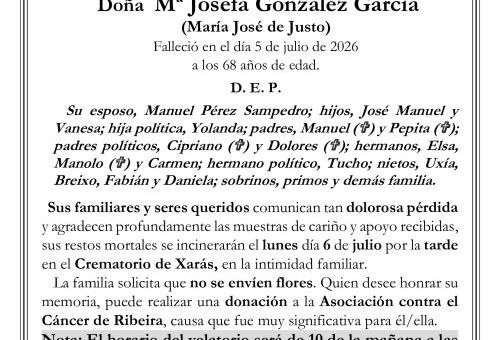 TANA XARAS RIBEIRA INCINERACIÓN María Josefa González Garcia