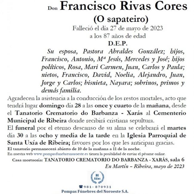 Rivas Cores, Francisco