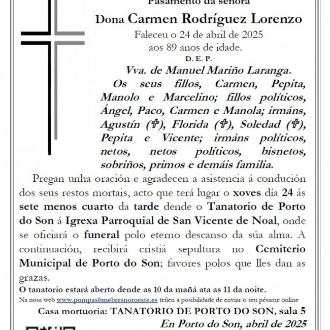 Rodriguez Lorenzo, Carmen