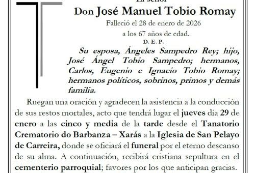 Tobio Romay, Jose Manuel