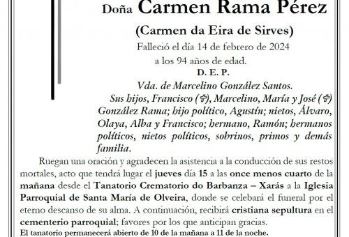 Rama Pérez, Carmen