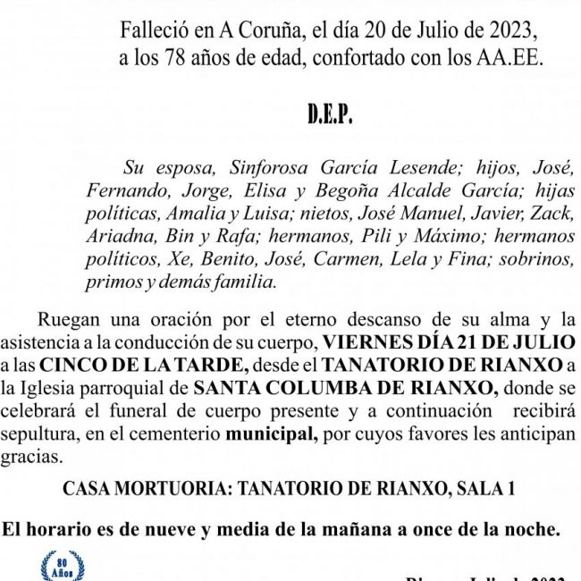 07 23 Esquela, José Alcalde Rodríguez