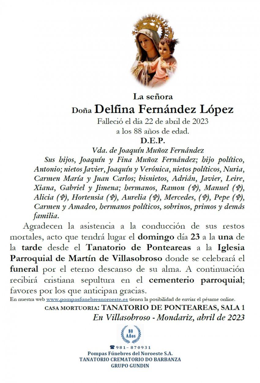 Fernández López, Delfina