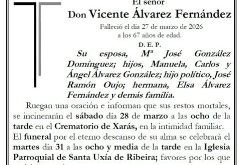 Alvarez Fernandez, Vicente