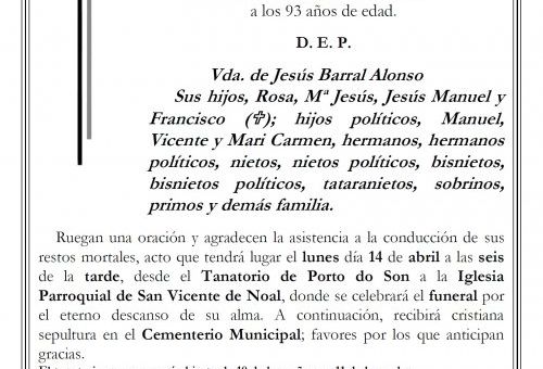 Mª Teresa Barral Mosquera